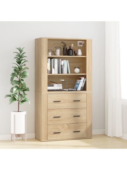Skříň highboard dub sonoma kompozitní dřevo