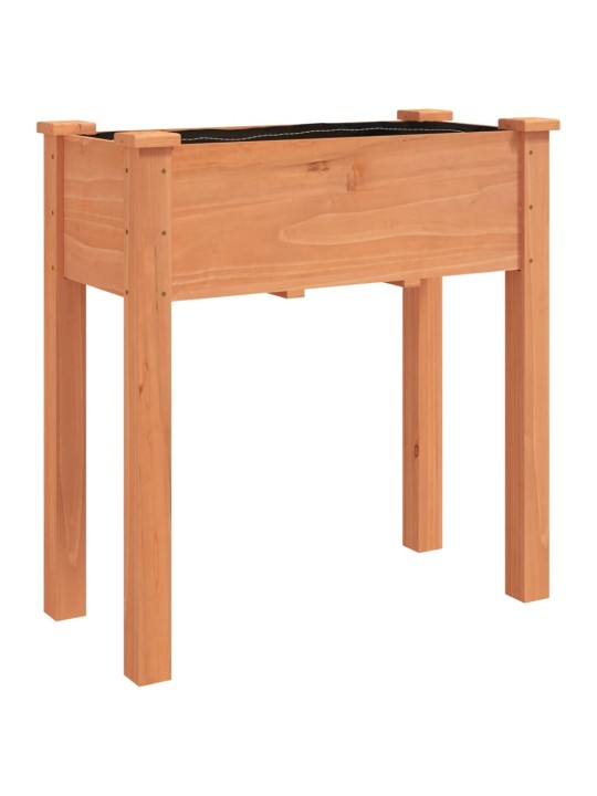 Truhlík s vložkou hnědý 71 x 37 x 76 cm masivní jedlové dřevo