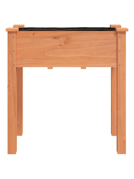 Truhlík s vložkou hnědý 71 x 37 x 76 cm masivní jedlové dřevo