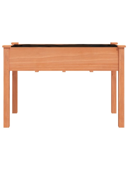 Truhlík s vložkou hnědý 118 x 59 x 76 cm masivní jedlové dřevo