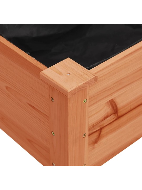 Truhlík s vložkou hnědý 118 x 59 x 76 cm masivní jedlové dřevo