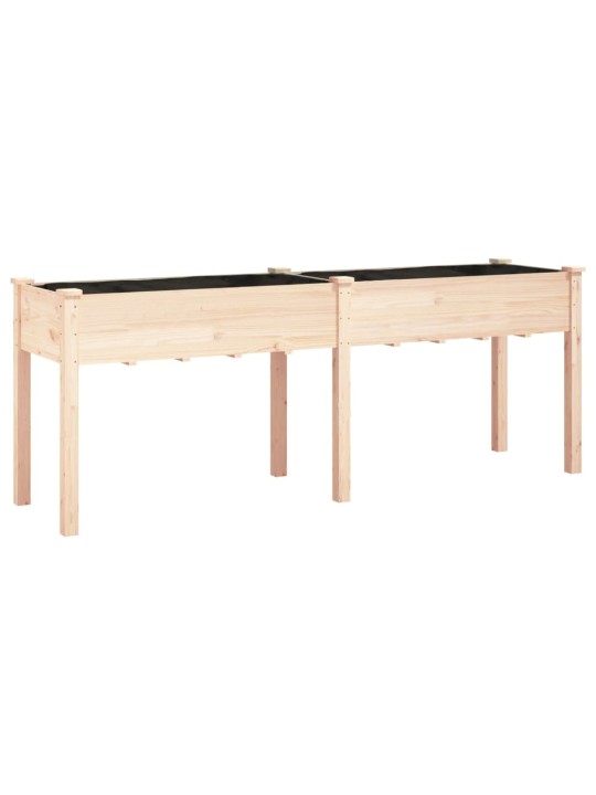 Truhlík s vložkou 203 x 53 x 76 cm masivní jedlové dřevo
