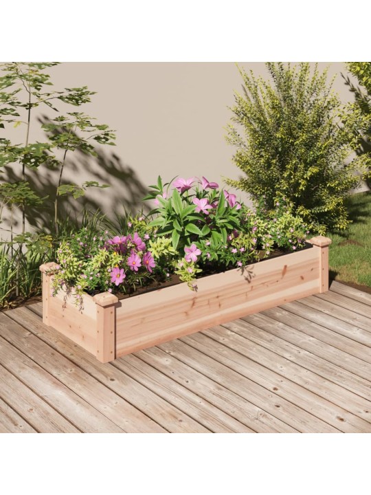 Zahradní vyvýšený záhon s vložkou 120x45x25 cm masivní jedle
