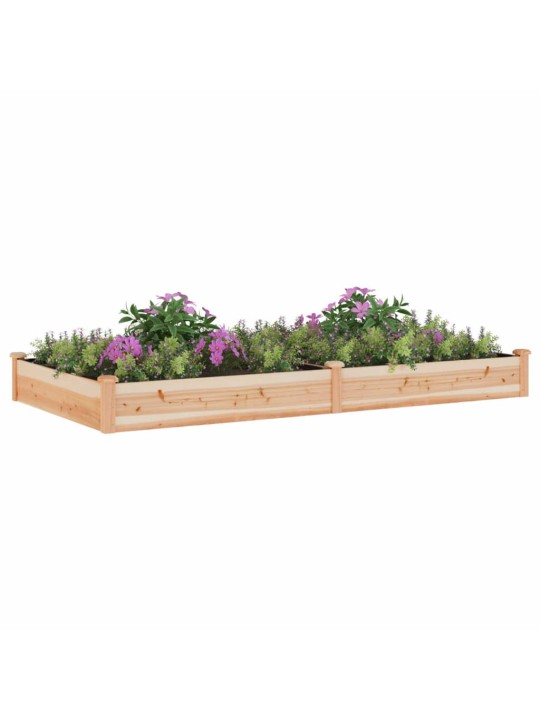 Zahradní vyvýšený záhon s vložkou 240x120x25 cm masivní jedle