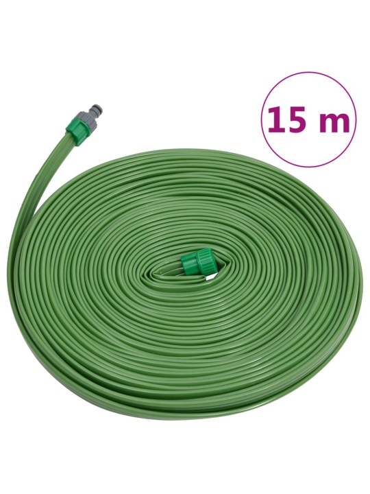 Zavlažovací hadice se 3 trubkami zelená 15 m PVC