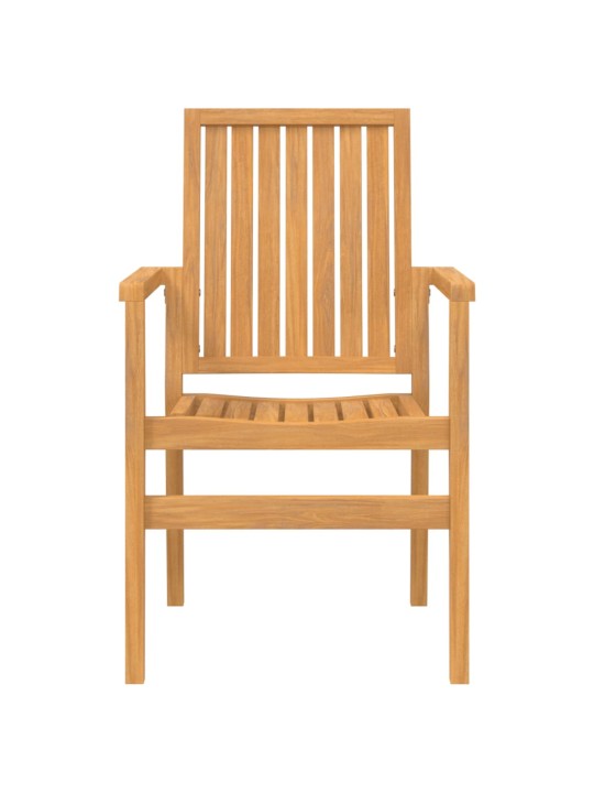Stohovatelné zahradní židle 2 ks 56,5x57,5x91 cm masivní teak