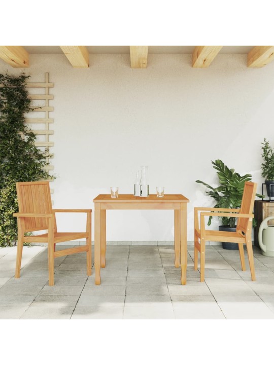 Stohovatelné zahradní židle 2 ks 56,5x57,5x91 cm masivní teak