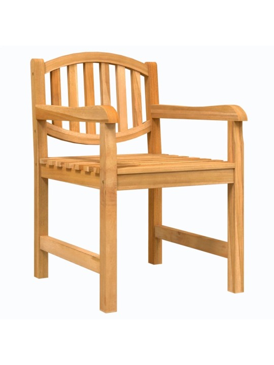 Zahradní židle 2 ks 58 x 59 x 88 cm masivní teakové dřevo