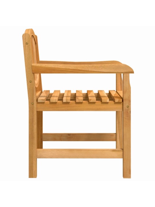 Zahradní židle 2 ks 58 x 59 x 88 cm masivní teakové dřevo