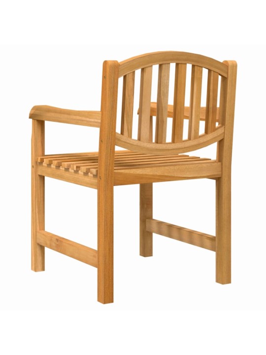 Zahradní židle 2 ks 58 x 59 x 88 cm masivní teakové dřevo