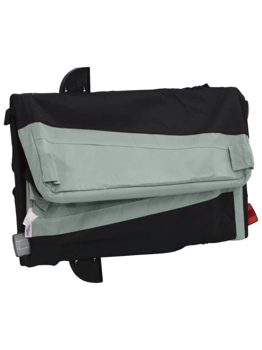 Vozík za kolo černý a šedý 30 kg železo