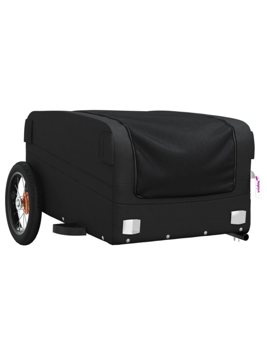 Vozík za kolo černý 30 kg železo