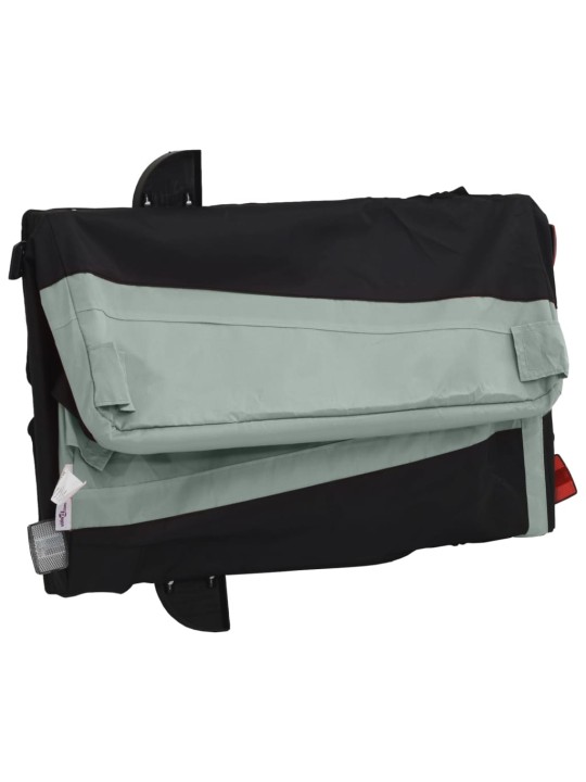 Vozík za kolo černý a šedý 30 kg železo