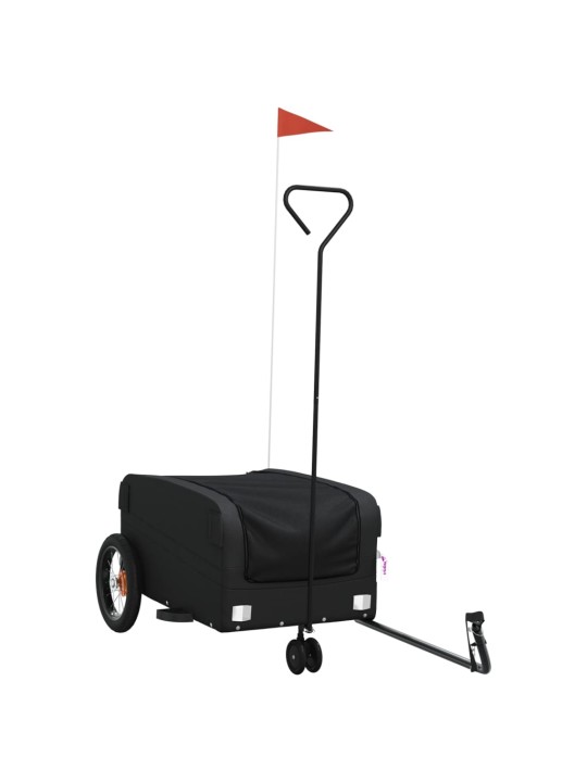 Vozík za kolo černý 30 kg železo