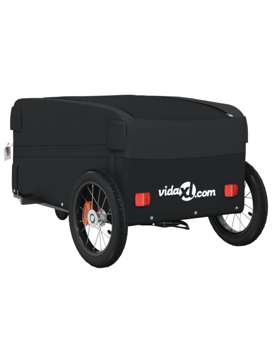 Vozík za kolo černý 30 kg železo