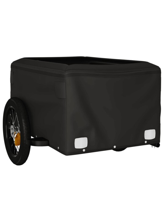 Vozík za kolo černý a červený 30 kg železo
