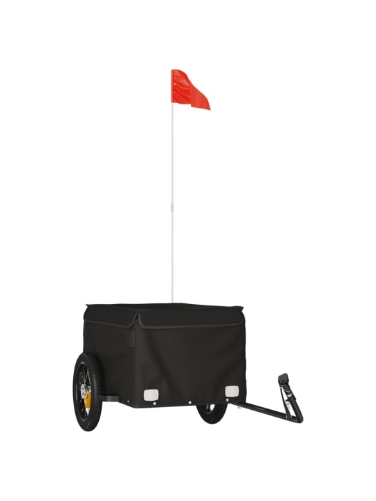 Vozík za kolo černý 30 kg železo