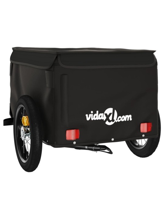 Vozík za kolo černý 30 kg železo