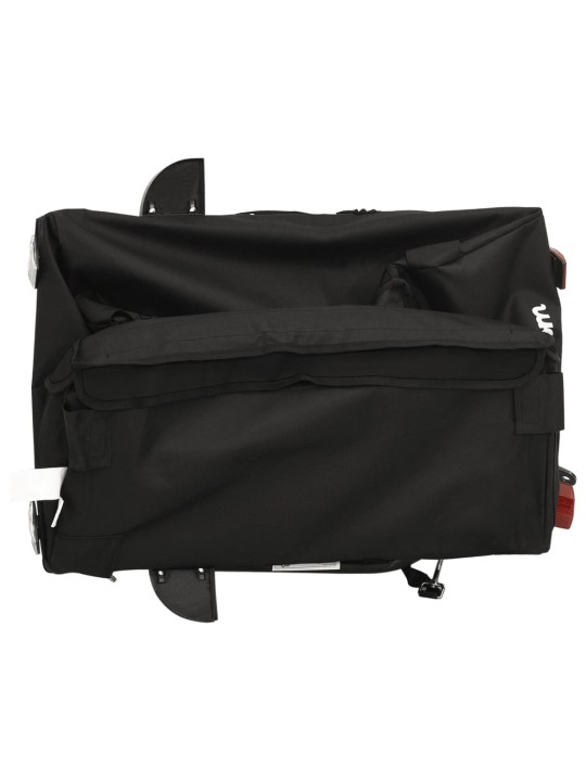 Vozík za kolo černý 30 kg železo