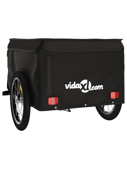 Vozík za kolo černý 45 kg železo