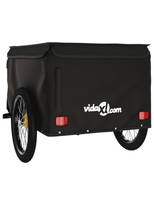 Vozík za kolo černý 45 kg železo
