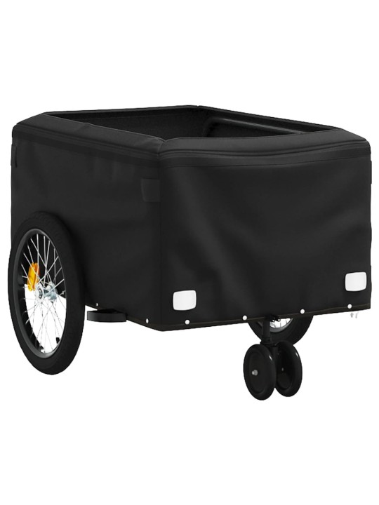 Vozík za kolo černý a červený 30 kg železo