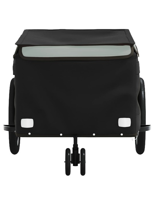 Vozík za kolo černý a šedý 30 kg železo