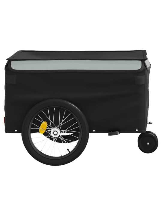 Vozík za kolo černý a šedý 30 kg železo