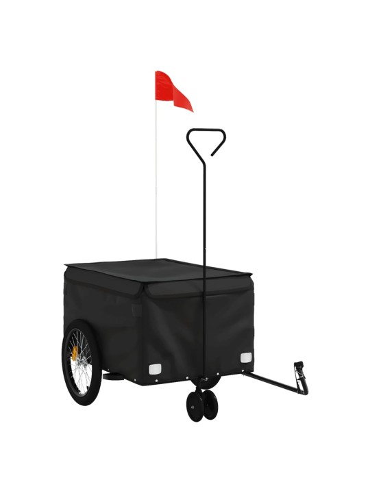 Vozík za kolo černý 30 kg železo