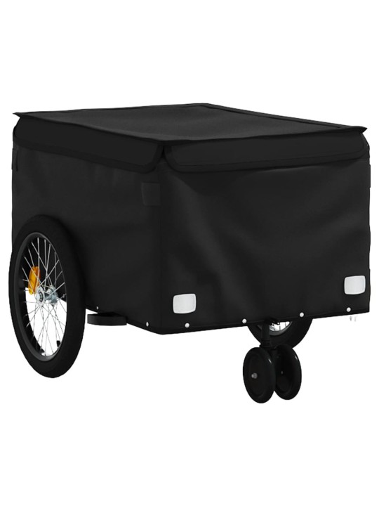 Vozík za kolo černý 30 kg železo