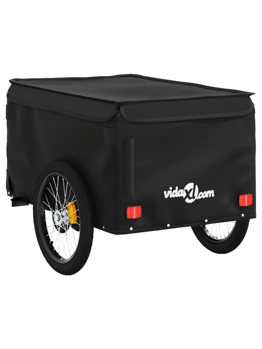 Vozík za kolo černý 30 kg železo