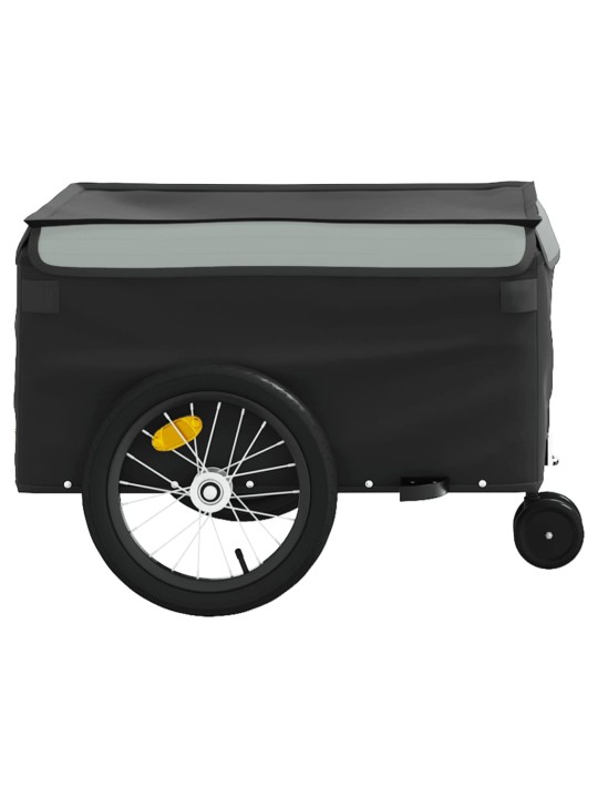 Vozík za kolo černý a šedý 45 kg železo
