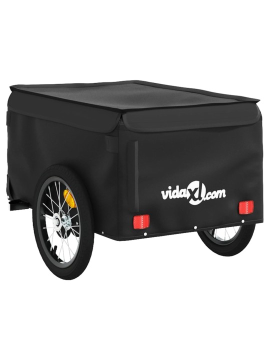 Vozík za kolo černý 45 kg železo