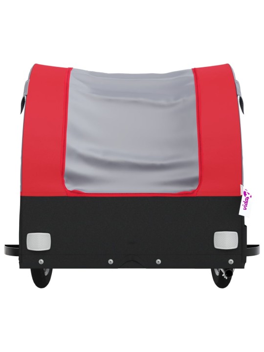 Vozík za kolo černý a červený 30 kg železo