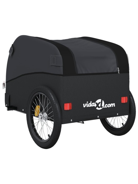 Vozík za kolo černý 30 kg železo