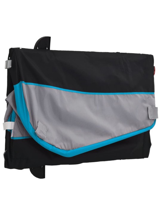 Vozík za kolo černý a modrý 30 kg železo