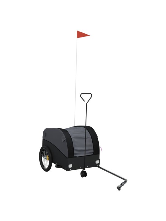 Vozík za kolo černý 30 kg železo