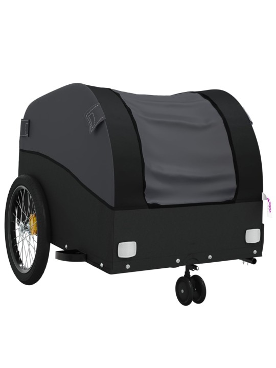 Vozík za kolo černý 30 kg železo