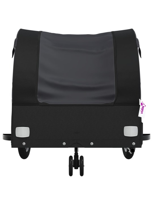 Vozík za kolo černý 30 kg železo