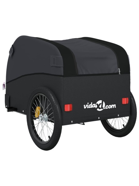 Vozík za kolo černý 30 kg železo