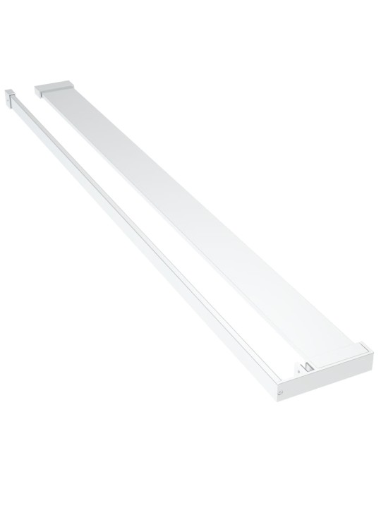 Zástěna do průchozí sprchy s policí chrom 80x195 cm ESG/hliník