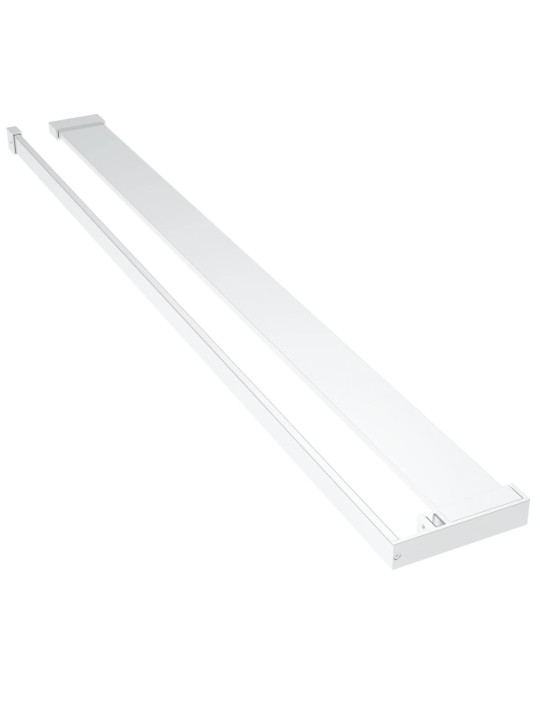Zástěna do průchozí sprchy s policí chrom 80x195 cm ESG/hliník