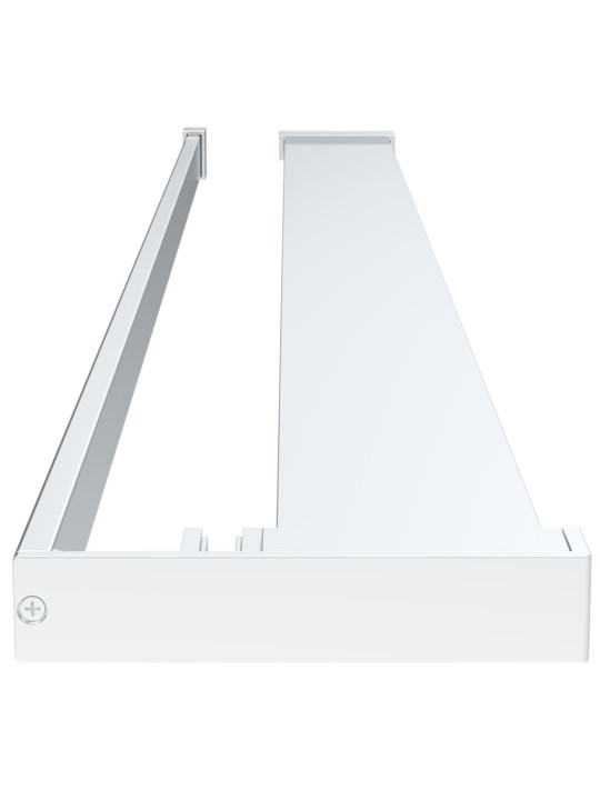 Zástěna do průchozí sprchy s policí chrom 80x195 cm ESG/hliník