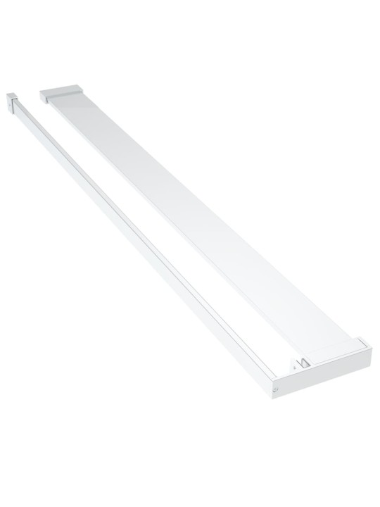 Zástěna do průchozí sprchy s policí chrom 90x195 cm esg/hliník