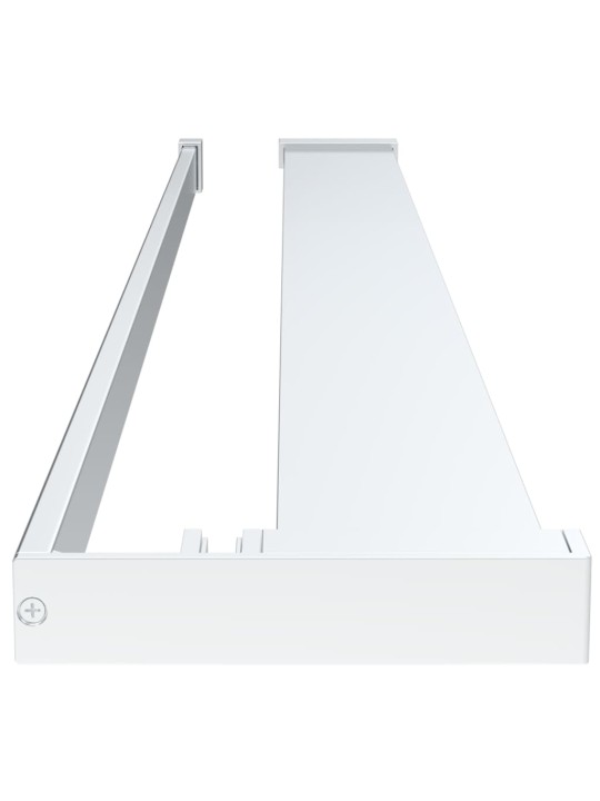 Zástěna do průchozí sprchy s policí chrom 90x195 cm esg/hliník