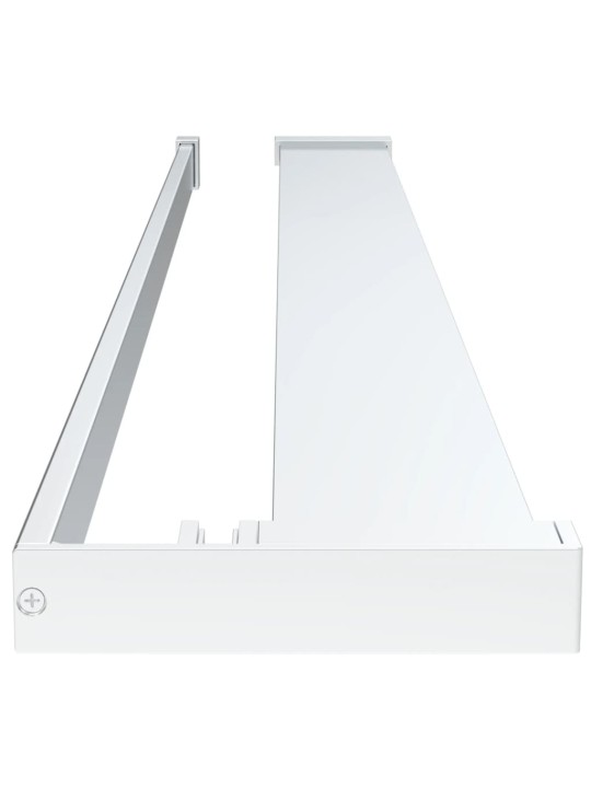 Zástěna do průchozí sprchy s policí chrom 90x195 cm ESG/hliník