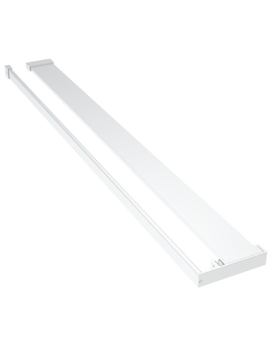 Zástěna do průchozí sprchy s policí chrom 100x195 cm ESG/hliník