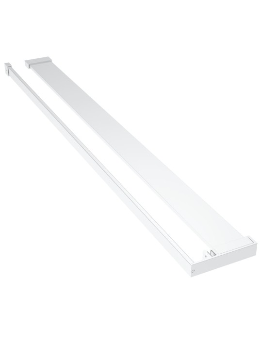 Zástěna do průchozí sprchy s policí chrom 100x195 cm esg/hliník