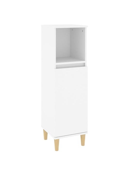 3dílný set koupelnového nábytku bílý kompozitní dřevo