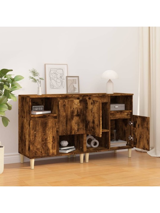 Příborníky 2 ks kouřový dub 60 x 35 x 70 cm kompozitní dřevo